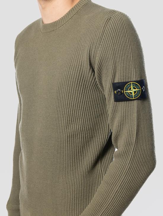 26FW 스톤 아일랜드 스웨터 Lana RWS Verde의 코스틴과 Maglione Girocollo - STONE ISLAND