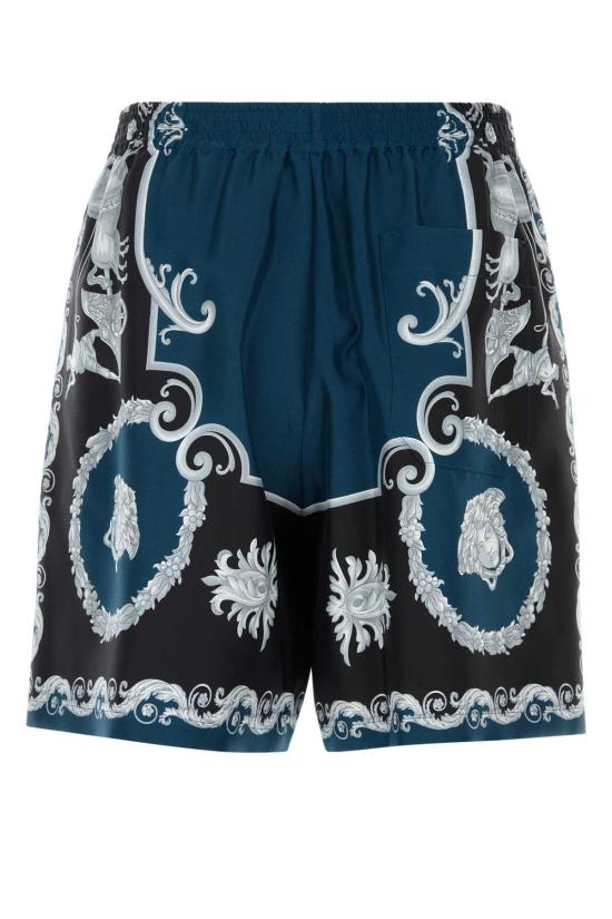 26SS 베르사체 숏팬츠 10222251A16096 5BE50 BLACKPETROLBLUE - VERSACE