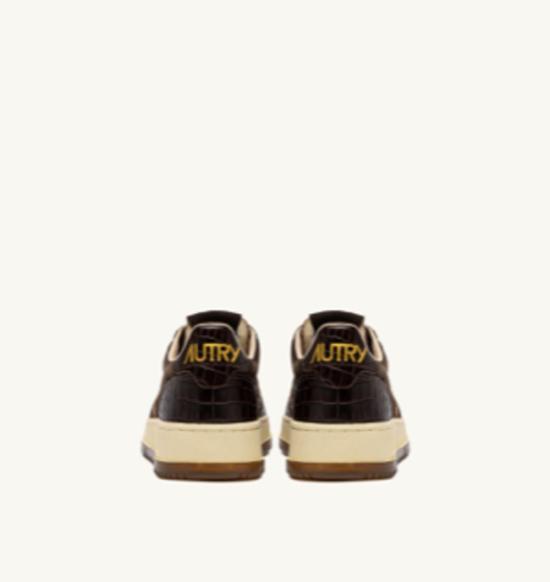  오트리 스니커즈 메달리스트 로우 스웨이드/코코 프린트  브라운 - AUTRY