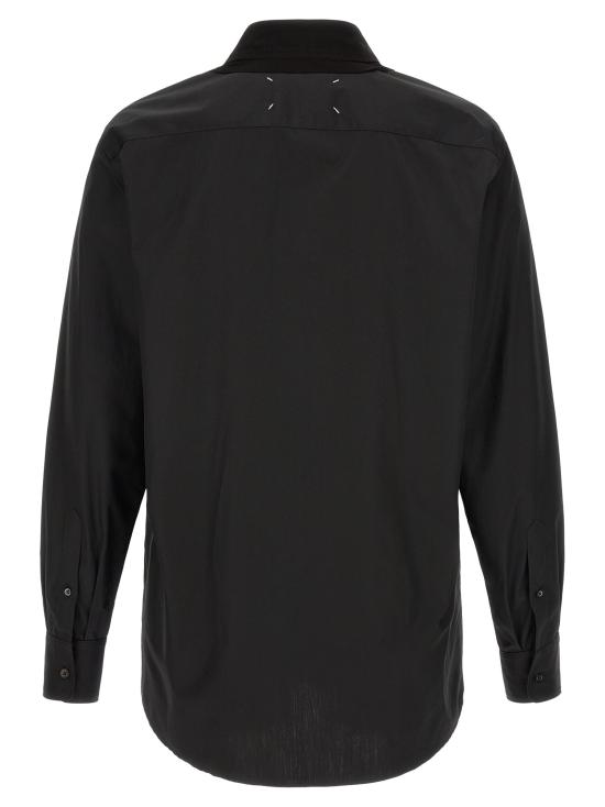 26FW 마르지엘라 긴팔 셔츠 퓨전 와 블라우스 블랙 - MAISON MARGIELA