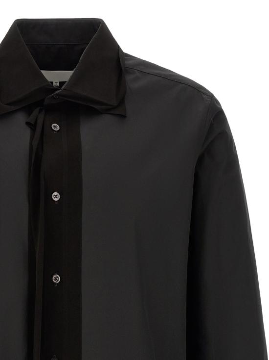 26FW 마르지엘라 긴팔 셔츠 퓨전 와 블라우스 블랙 - MAISON MARGIELA