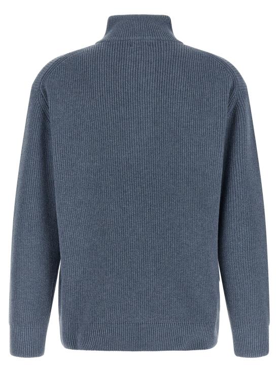 26FW JW앤더슨 집업 니트 하프집업 스웨터, 스웨터 및 가디건 (블루) - JW ANDERSON