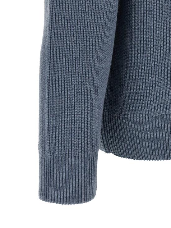 26FW JW앤더슨 집업 니트 하프집업 스웨터, 스웨터 및 가디건 (블루) - JW ANDERSON