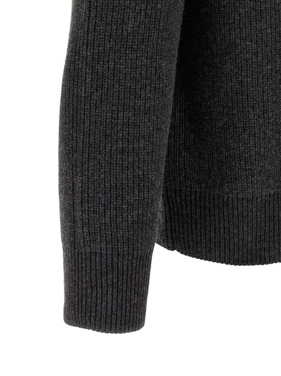 26FW JW앤더슨 집업 니트 하프집업 스웨터, 스웨터 및 가디건, 회색 - JW ANDERSON