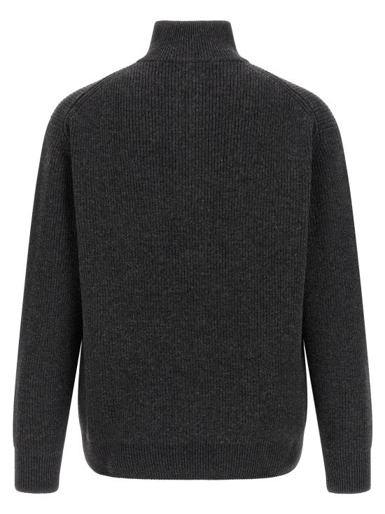 26FW JW앤더슨 집업 니트 하프집업 스웨터, 스웨터 및 가디건, 회색 - JW ANDERSON