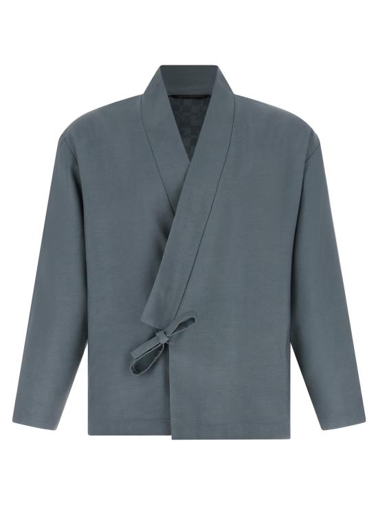 26FW 겐조 수트 자켓 기모노 블레이저 그레이