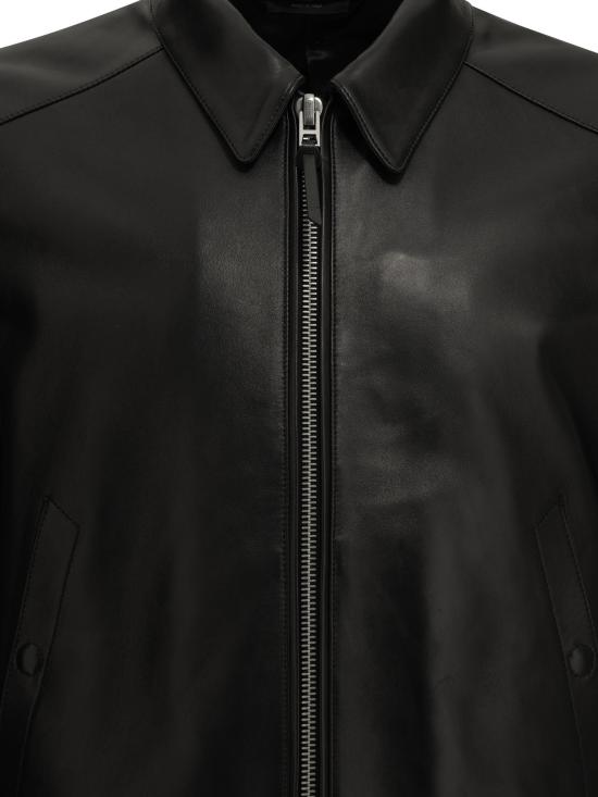 26FW 톰포드 자켓 가죽 재킷, 재킷 및 코트, 블랙 - TOMFORD