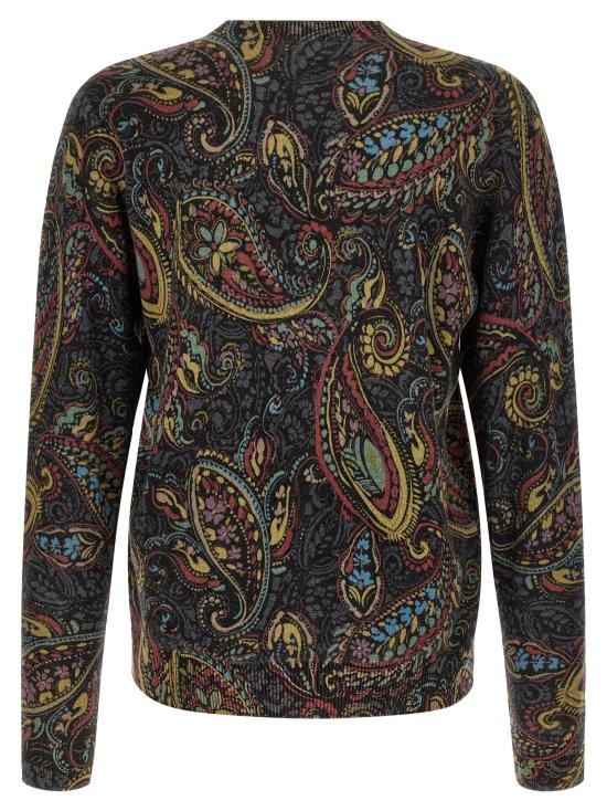 26FW 에트로 스웨터 페이즐리 스웨터, 스웨터 및 가디건, 멀티컬러 - ETRO