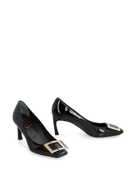 26FW 로저비비에 트럼펫 메탈 버클 펌프스 RVW40015280 D1PB999 - ROGER VIVIER