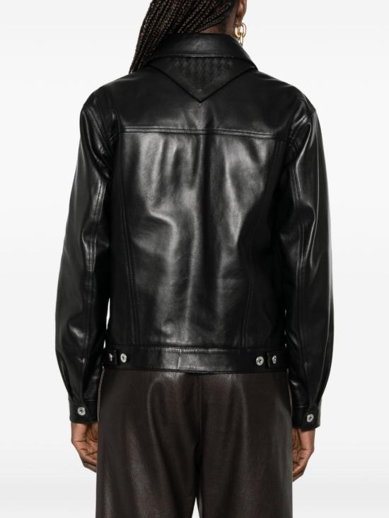 26SS 보테가베네타 가죽 자켓 857932 V61D01010 Black - BOTTEGA VENETA