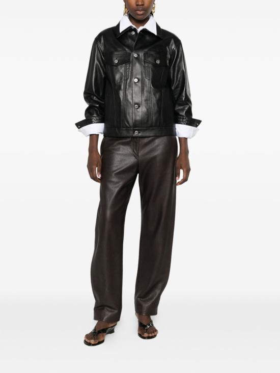 26SS 보테가베네타 가죽 자켓 857932 V61D01010 Black - BOTTEGA VENETA