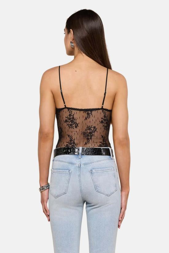  라장스 바디수트 티셔츠 40856SXT BLACK - L'AGENCE