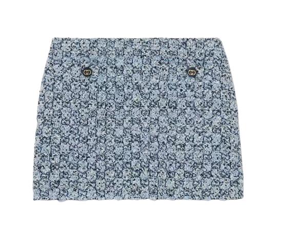26SS 구찌 숏 스커트 853017 ZAUE24262 Blue