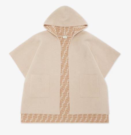 26FW [키즈] 펜디 케이프 JFQ057 AO29F0AYG Beige cammello