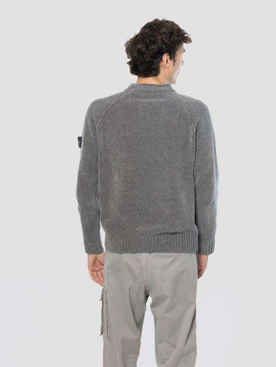 26FW 스톤 아일랜드 스웨터 Ciniglia Grigio Melange의 말리오네 지로콜로 - STONE ISLAND
