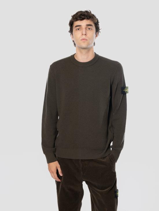 26FW 스톤 아일랜드 스웨터 Pura Lana Vergine a Girocollo Fango의 Maglione