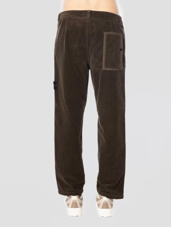 26FW 스톤 아일랜드 트레이닝/조거 팬츠 Velluto a Coste Carbone 소재의 팬탈론 치노 - STONE ISLAND