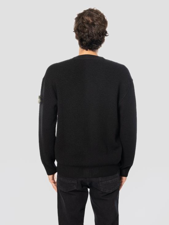 26FW 스톤 아일랜드 가디건 Maglia di Lana Nero 소재의 - STONE ISLAND