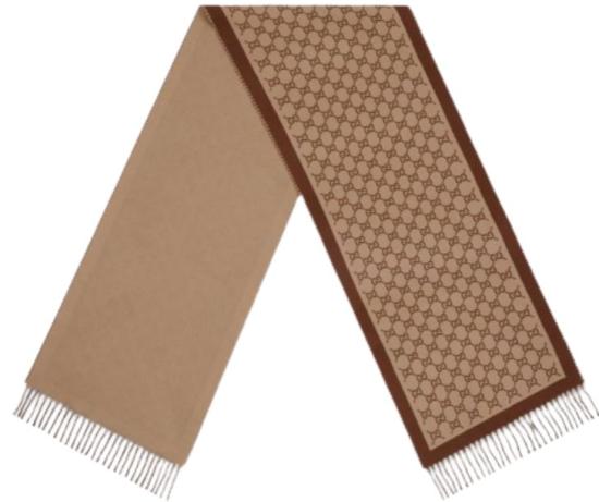  구찌 울 자카드 스카프 835534 3G2009865 CAMEL LIGHT BROWN - GUCCI