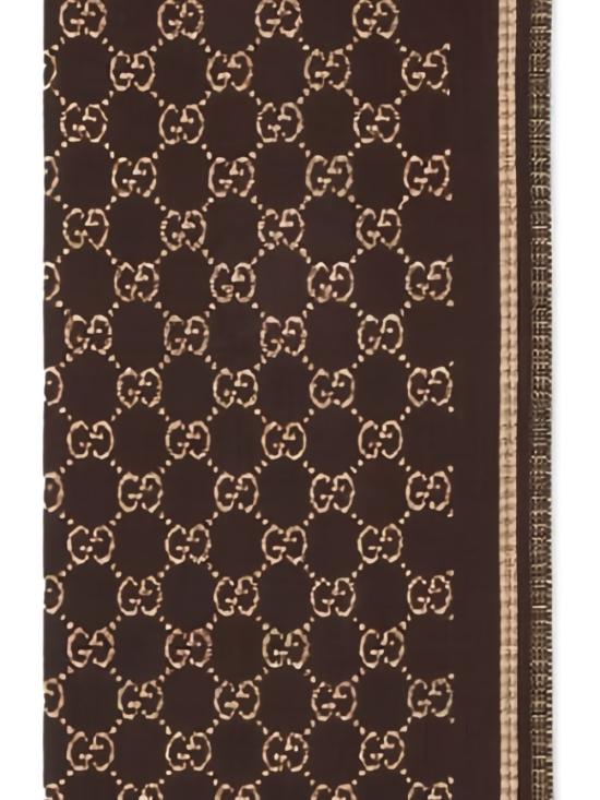  구찌 울 자카드 스카프 836264 4G3862079 COFFEE BEIGE - GUCCI