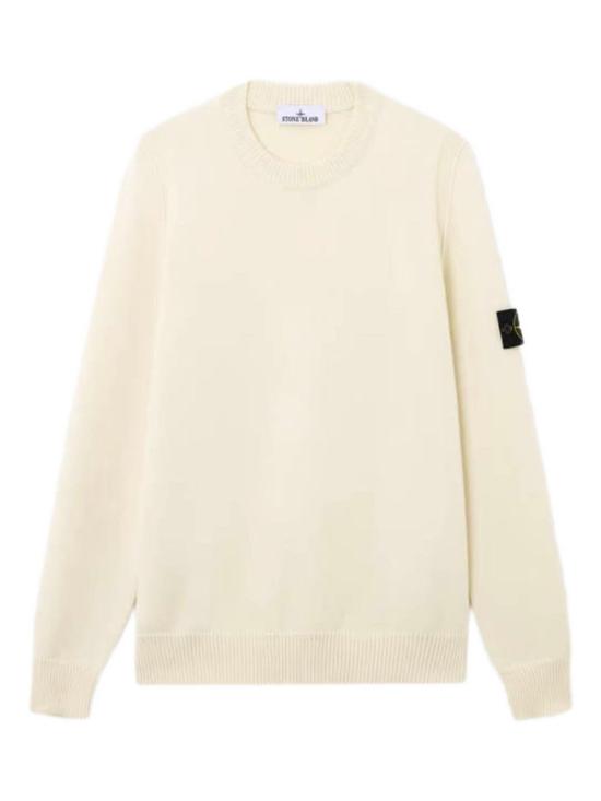 26FW 스톤 아일랜드 램스울 립드 트림 레귤러 핏 크루넥 점퍼 L2S155100072 S00A3V0093 IVORY