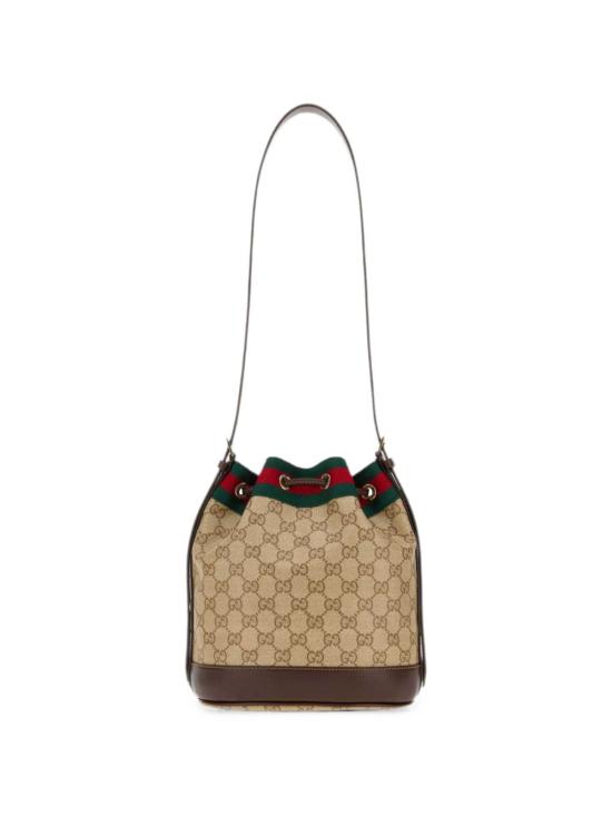 26FW 구찌 베니스 GG 캔버스 미니 버킷백 베니스 GG 캔버스 미니 버킷백 A002GW FAF798547 - GUCCI