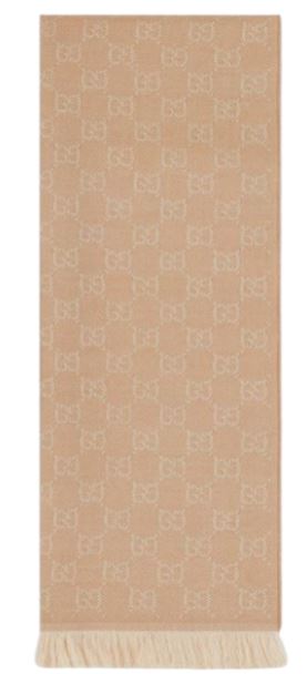  구찌 GG 울 스카프 848507 3G2009878 CAMEL IVORY