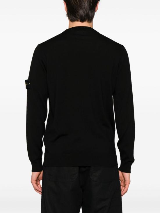 26FW 스톤 아일랜드 라이트 RWS 퓨어 울 크루넥 스웨터 L2S155100071 S00C4V0029 BLACK - STONE ISLAND
