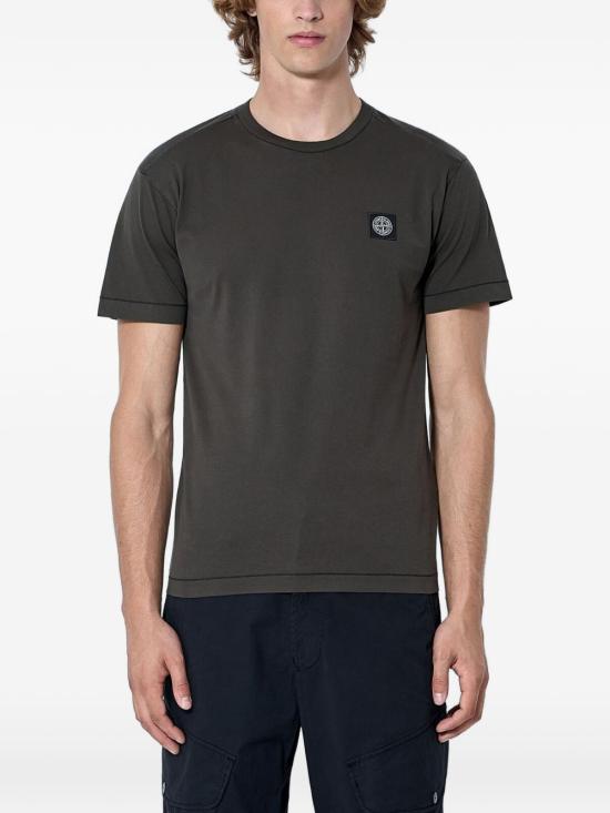 26FW 스톤 아일랜드 반팔 티셔츠 L2S152100027 S0013V0078 Coal grey - STONE ISLAND