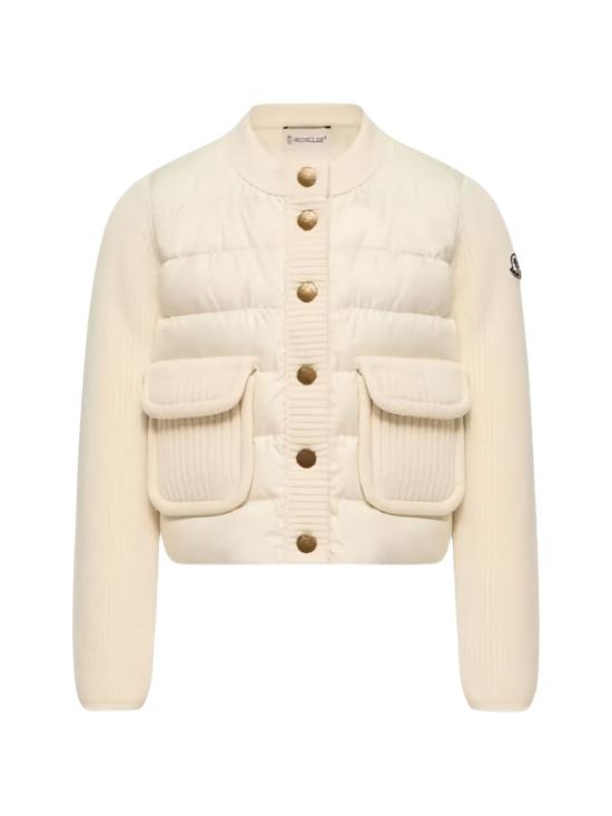 26FW [키즈] 몽클레어 가디건 L29549B00011 M4281034 Bianco - MONCLER