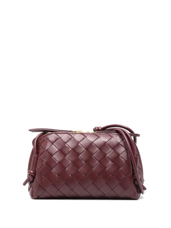  보테가베네타 인트레치아토 콘서트 파우치 794258 VCPP12247 Barolo gold - BOTTEGA VENETA