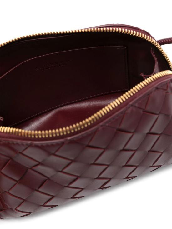  보테가베네타 인트레치아토 콘서트 파우치 794258 VCPP12247 Barolo gold - BOTTEGA VENETA