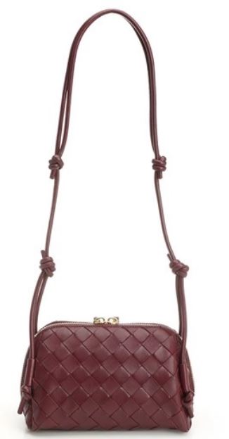  보테가베네타 인트레치아토 콘서트 파우치 794258 VCPP12247 Barolo gold - BOTTEGA VENETA