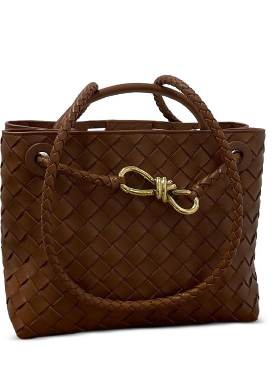 26FW 보테가베네타 안디아모 스몰 토트백 766014 VCPP12385 Tannin - BOTTEGA VENETA