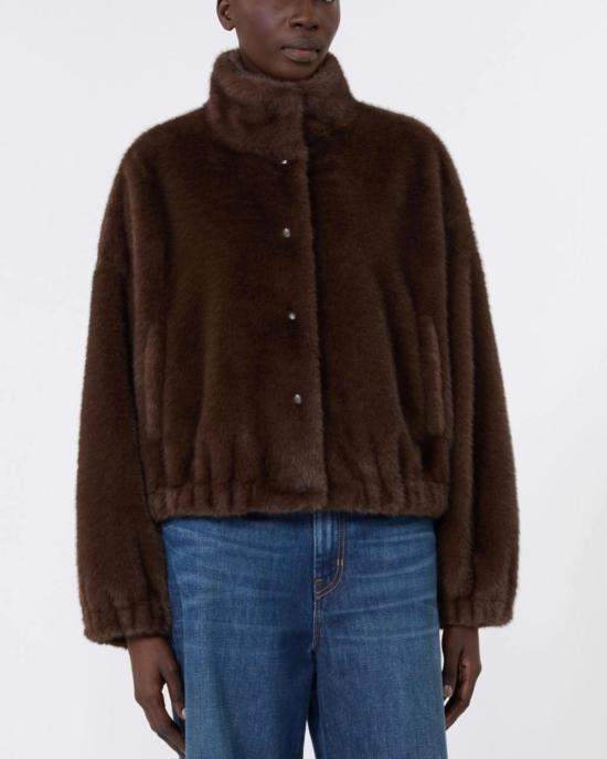  막스마라 무스탕 막스 마라 아네모네 재킷 브라운 - MAX MARA
