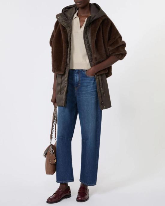  막스마라 무스탕 막스 마라 아네모네 재킷 브라운 - MAX MARA