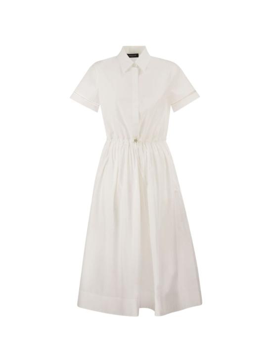 26SS 파비아나 필리피 미디 원피스 ABD276 F642L58221 Bianco ottico - FABIANA FILIPPI