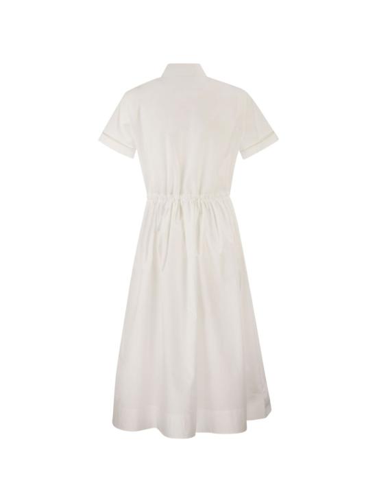 26SS 파비아나 필리피 미디 원피스 ABD276 F642L58221 Bianco ottico - FABIANA FILIPPI