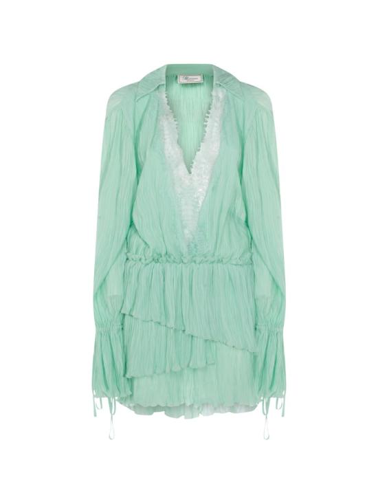 26SS 블루마린 미디 원피스 P622A771A N0477 Green lily - BLUMARINE