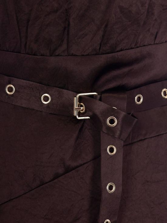 26SS 리우조 미디 원피스 CA6149 T450AP9576 Chocolate black - LIU JO