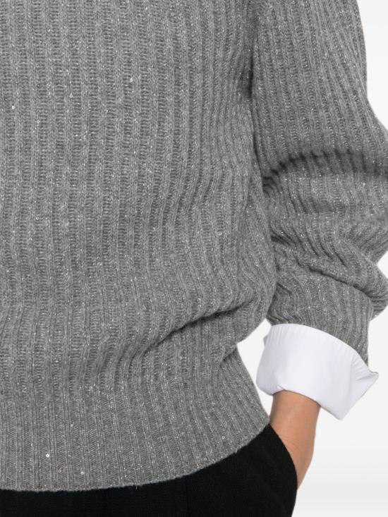 26FW 브루넬로 쿠치넬리 스웨터 MBM753500 C502 Grigio medio - BRUNELLO CUCINELLI