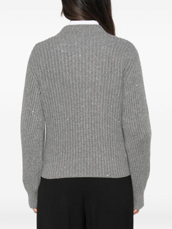 26FW 브루넬로 쿠치넬리 스웨터 MBM753500 C502 Grigio medio - BRUNELLO CUCINELLI