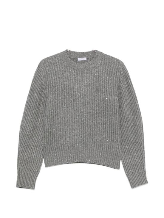 26FW 브루넬로 쿠치넬리 스웨터 MBM753500 C502 Grigio medio