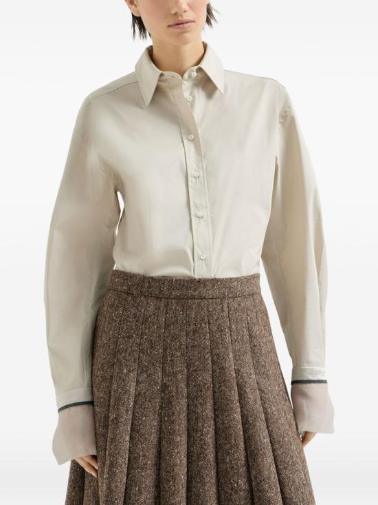 26FW 브루넬로 쿠치넬리 셔츠 M0091M2M16 C3786 Acqua di riso - BRUNELLO CUCINELLI