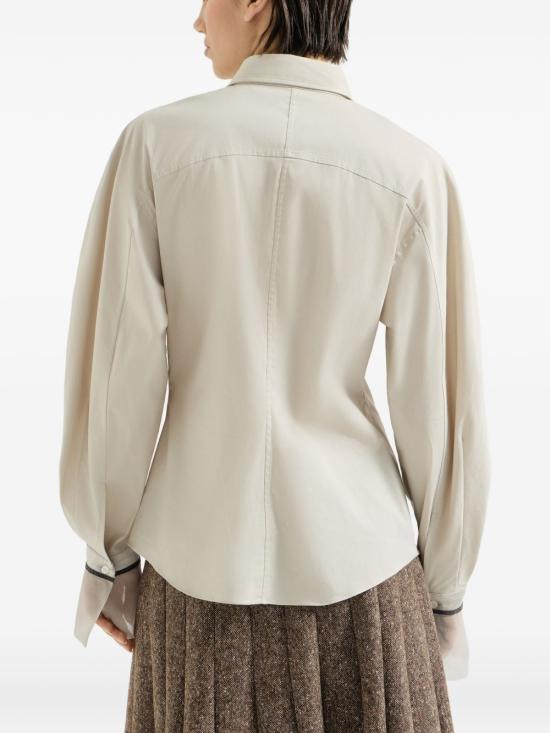 26FW 브루넬로 쿠치넬리 셔츠 M0091M2M16 C3786 Acqua di riso - BRUNELLO CUCINELLI