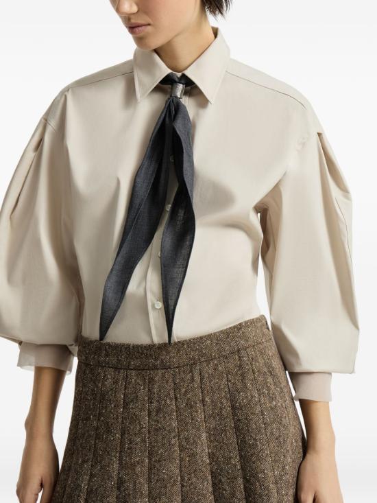 26FW 브루넬로 쿠치넬리 셔츠 M0091M2M16 C3786 Acqua di riso - BRUNELLO CUCINELLI