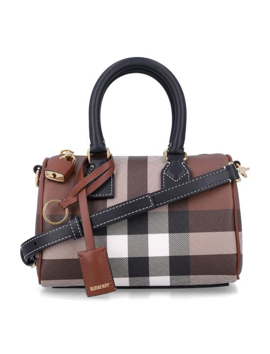 26SS 버버리 미니 체크 볼링 백 8112226 A8900 DARK BIRCH BROWN