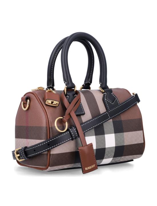 26SS 버버리 미니 체크 볼링 백 8112226 A8900 DARK BIRCH BROWN - BURBERRY