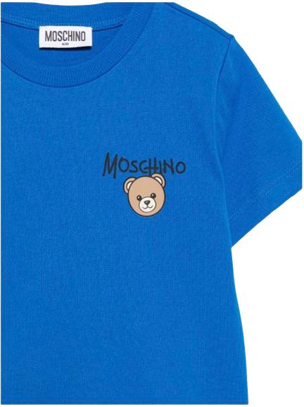 26FW 모스키노 반팔 티셔츠 HUM05V LAA34 40157 Bluette - MOSCHINO