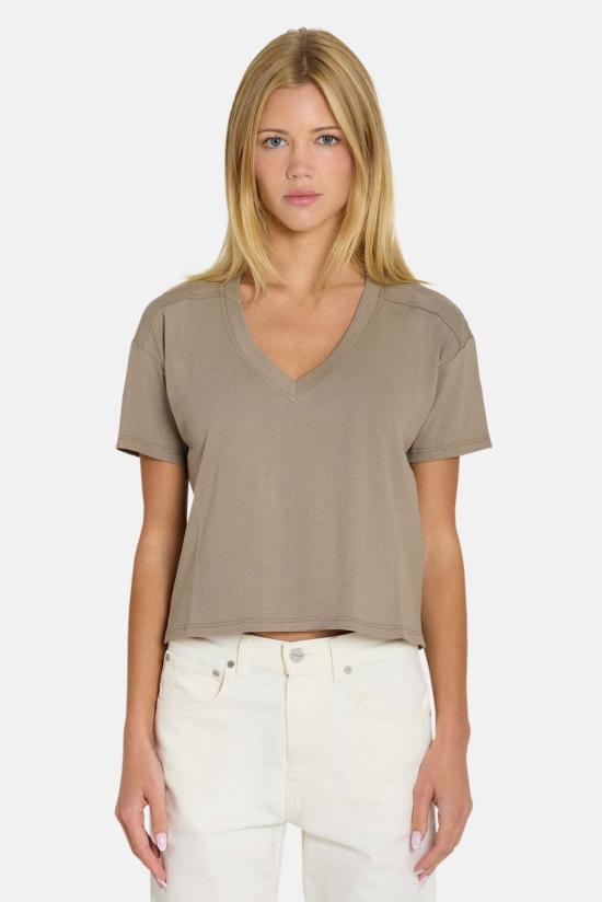 더 타일 클럽 반팔 티셔츠 BCW2608T TAUPE